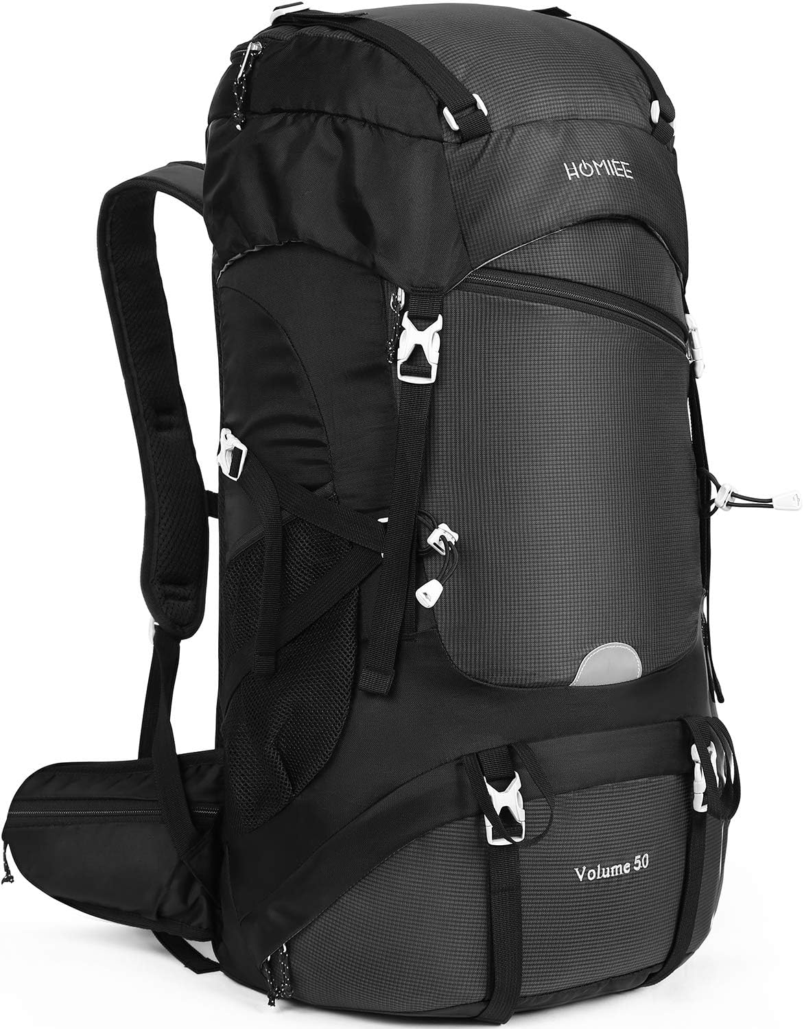 Detalle de HOMIEE 50L Waterproof Hiking Backpack: Durable 50L Trekking Pack for Outdoor Adventures