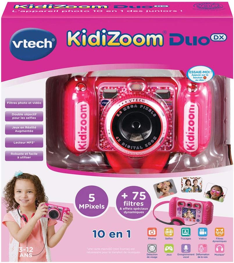 Thumbnail 3 de VTech KidiZoom Duo DX Rose — Appareil photo numérique enfant 10 en 1