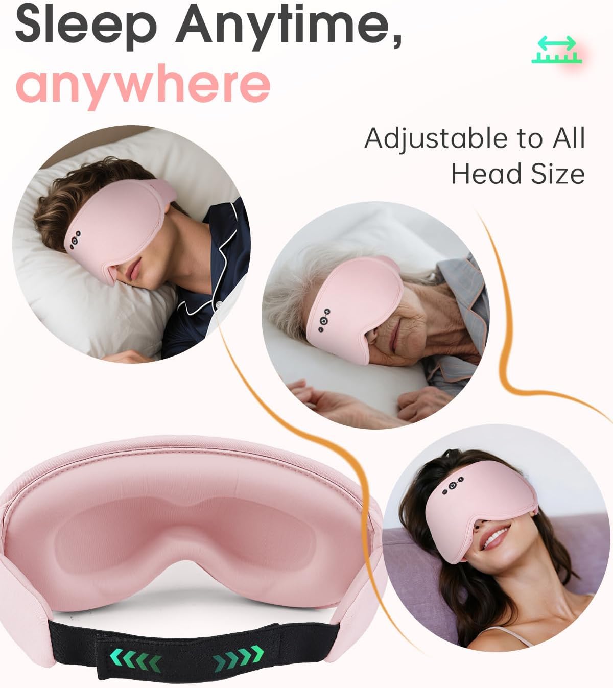 Thumbnail 6 de MUSICOZY Sleep Mask Headphones (Bluetooth 5.4) with Bamboo Cotton Eye Mask