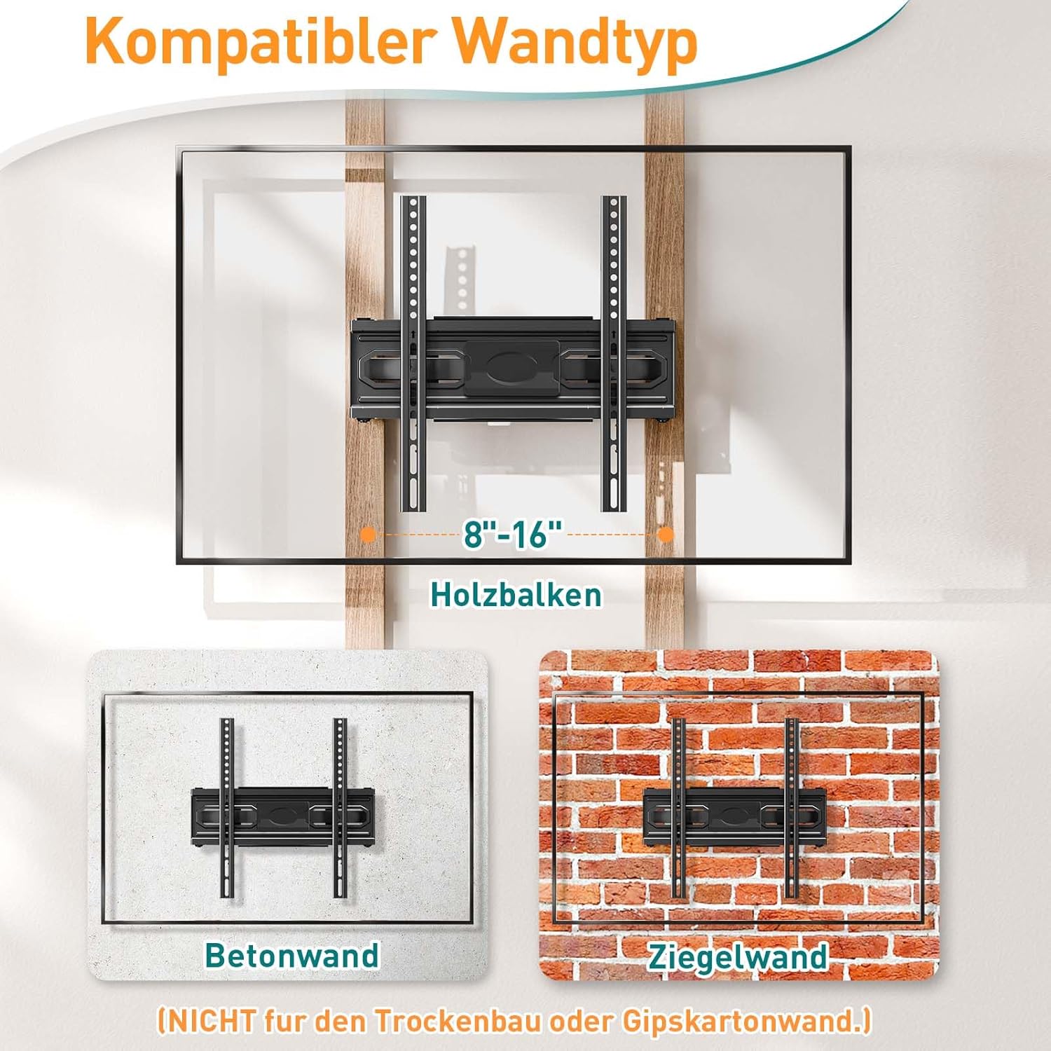 Thumbnail 6 de ELIVED TV Wandhalterung schwenkbar und neigbar für 26–70 Zoll, bis max. VESA 400x400 mm
