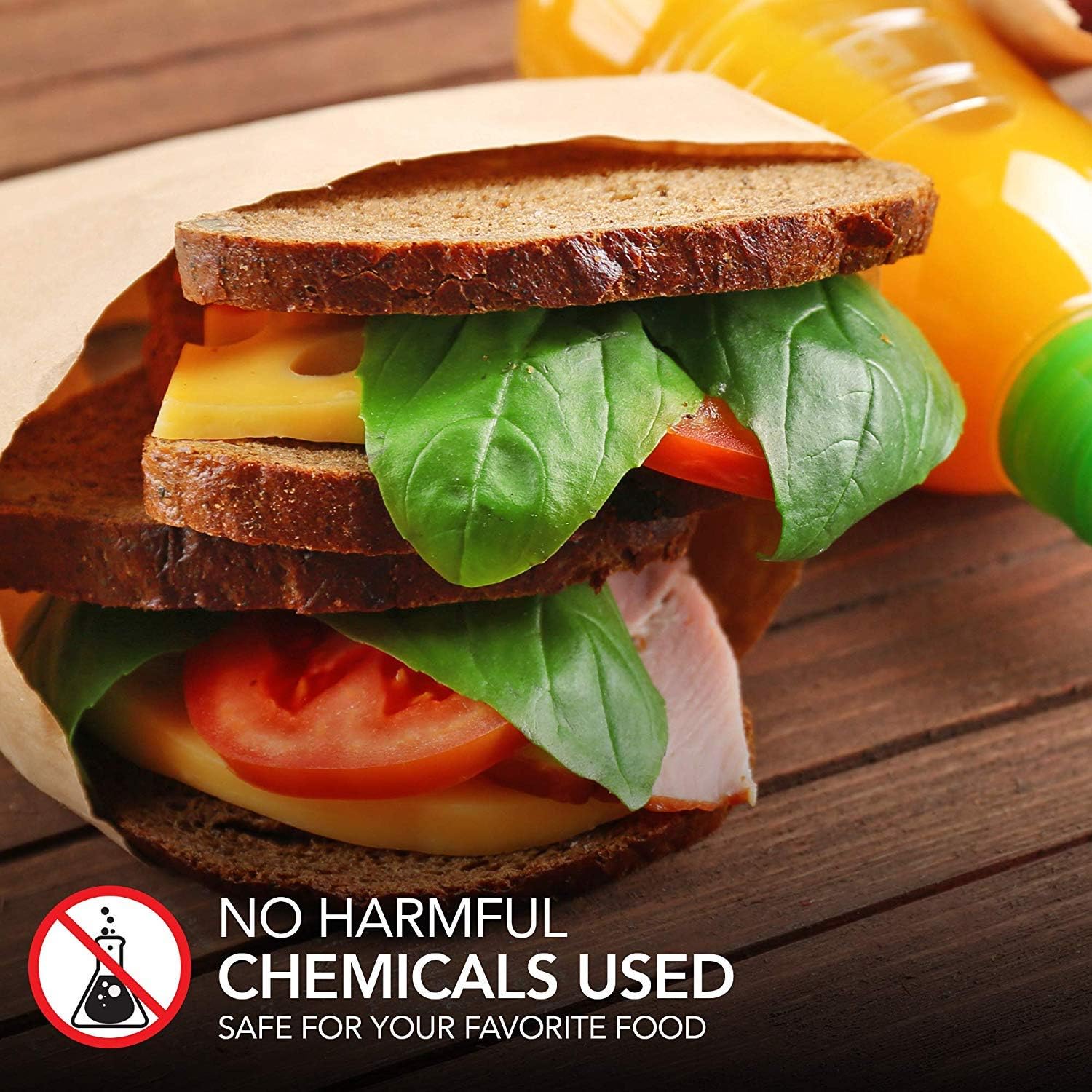 Thumbnail 5 de Paper Sandwich Bags Kraft Brown 125 Pack 📦