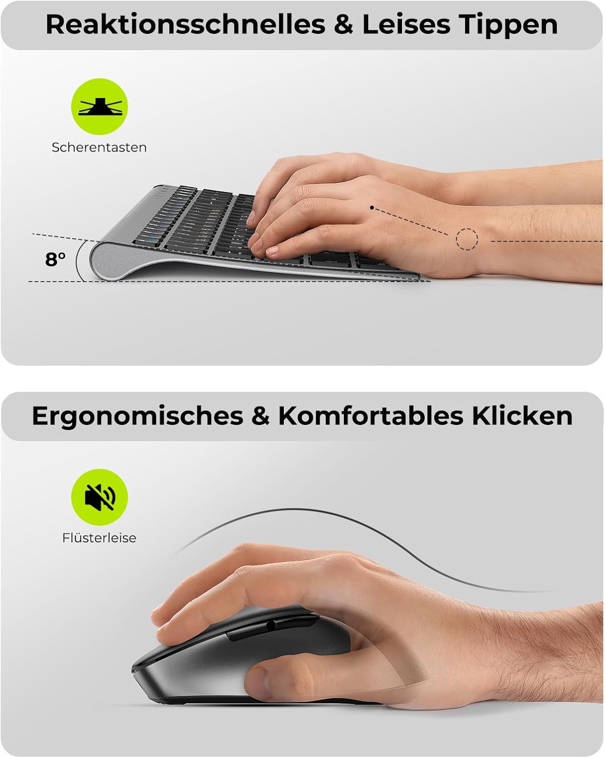 Thumbnail 6 de seenda COE401 Bluetooth Tastatur mit Maus