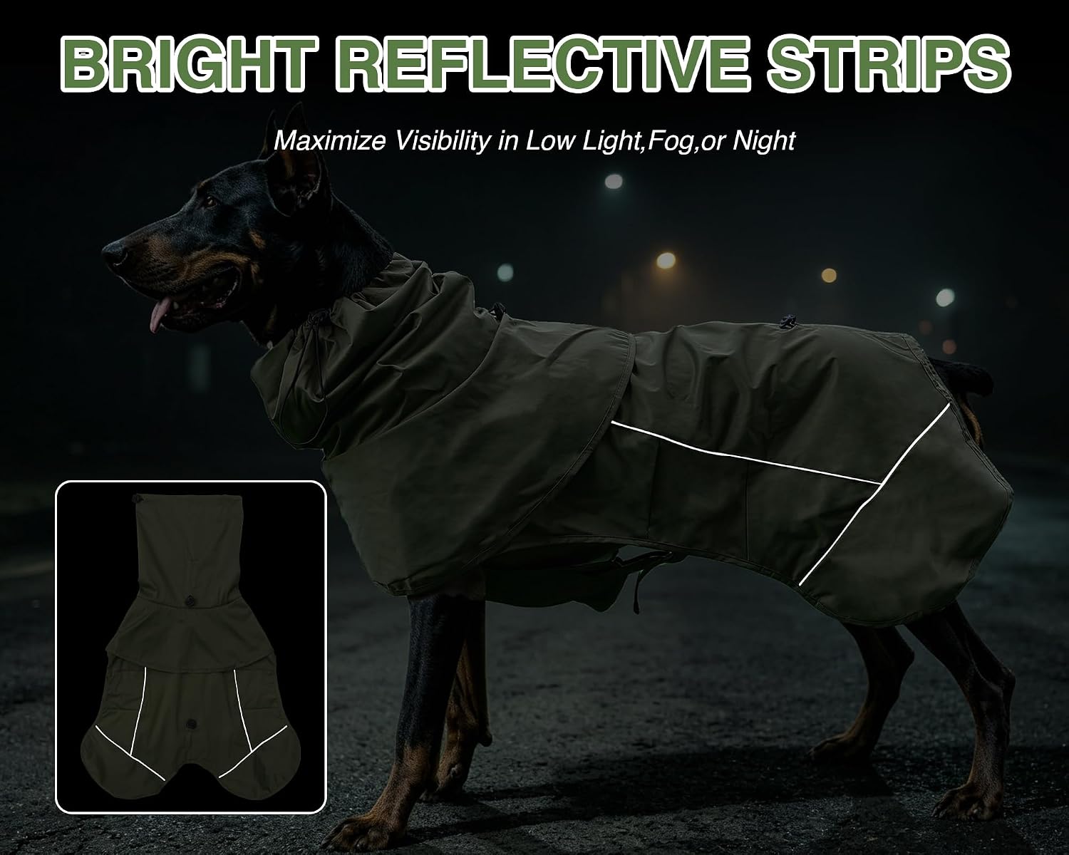 Detalle 2 de Skmeditec Dog Raincoat 4XL