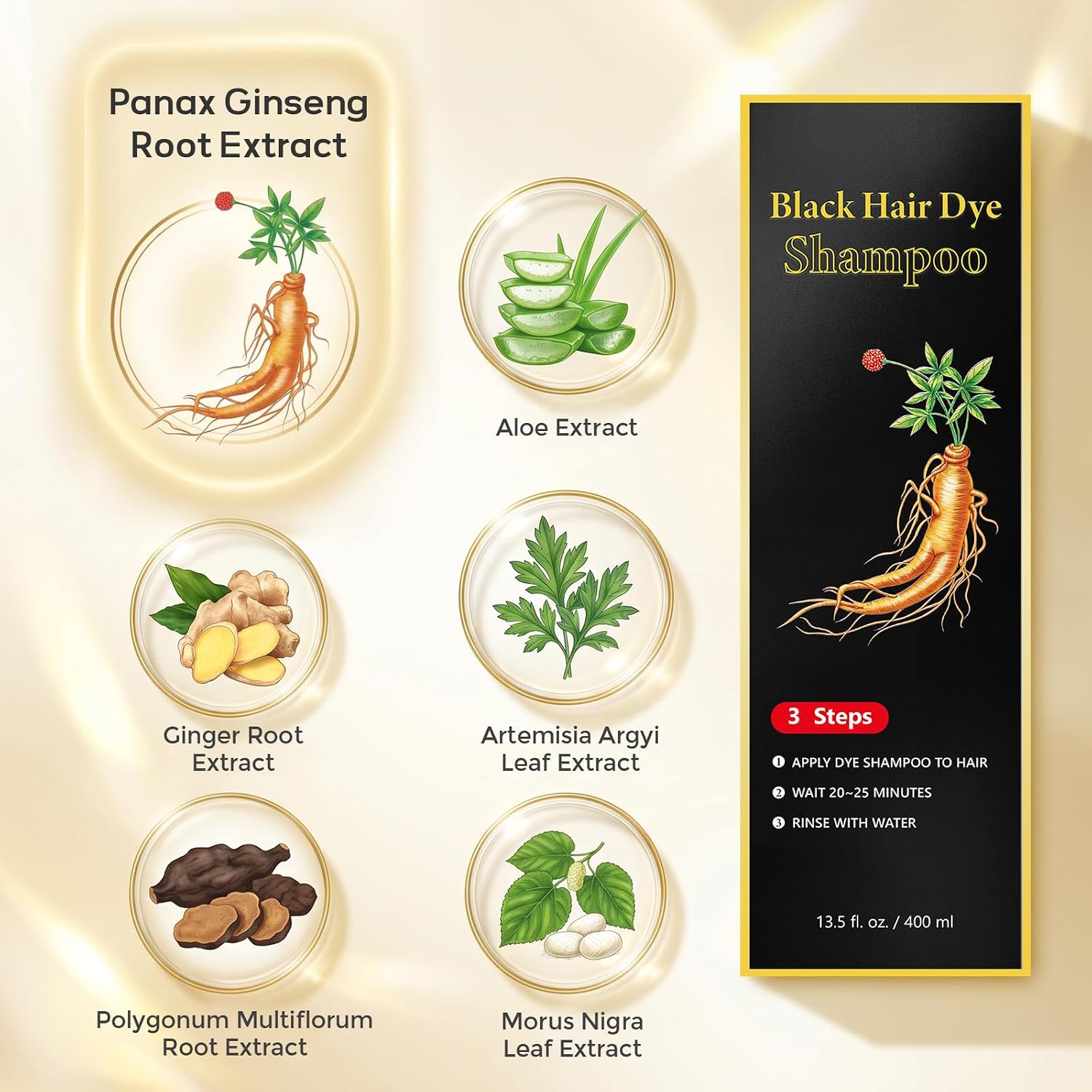 Thumbnail 4 de YUANNA Hair Dye Shampoo, Ammonia-Free