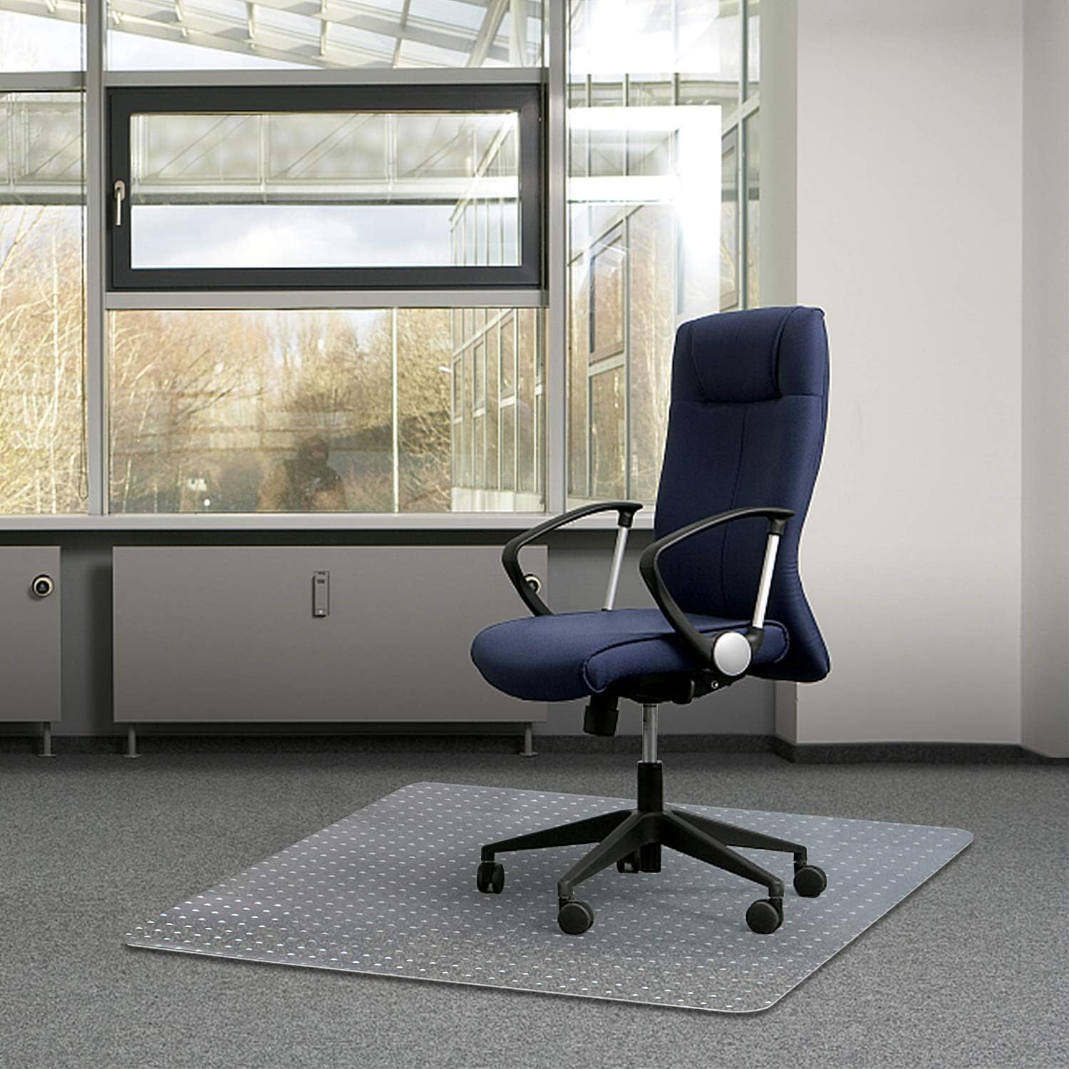 Kuyal chair mat for carpet floors 90x120cm