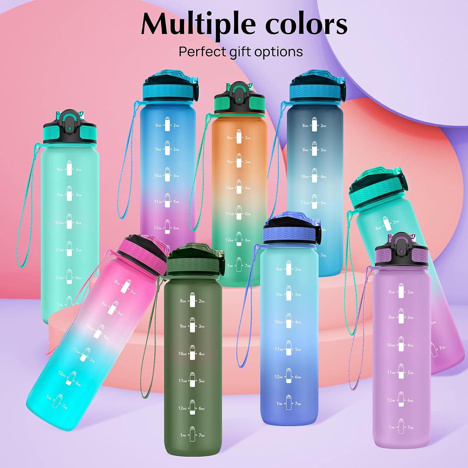 Thumbnail 6 de EYQ 1L Water Bottle with Straw