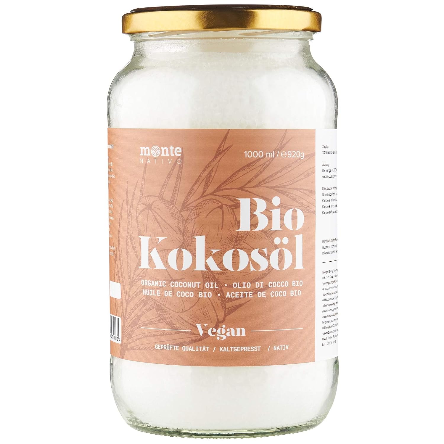 Detalle de MonteNativo Bio Kokosöl 1000ml 🥥