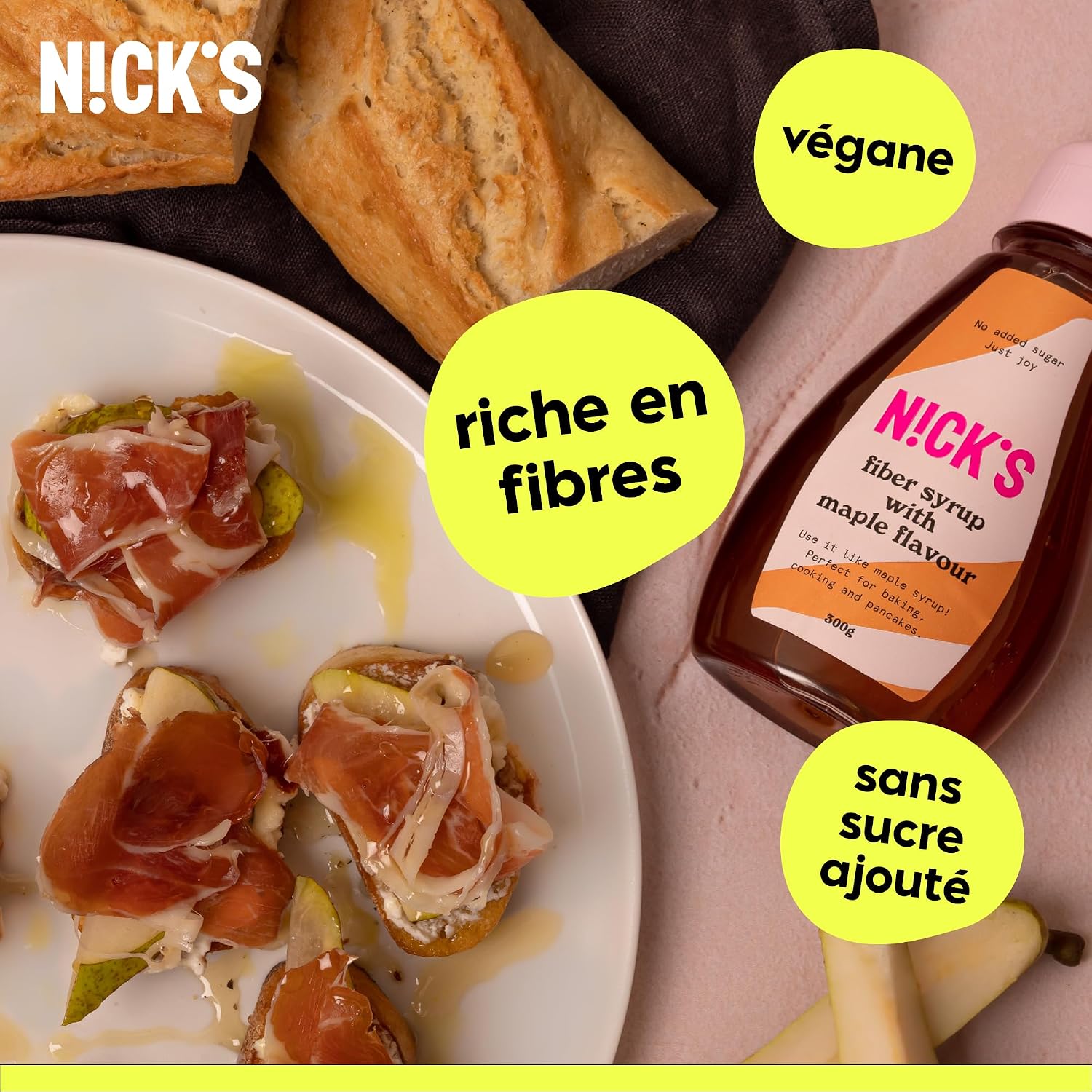 Detalle 2 de N!CK'S Fiber Syrup sirop de fibres 300 g đŻ