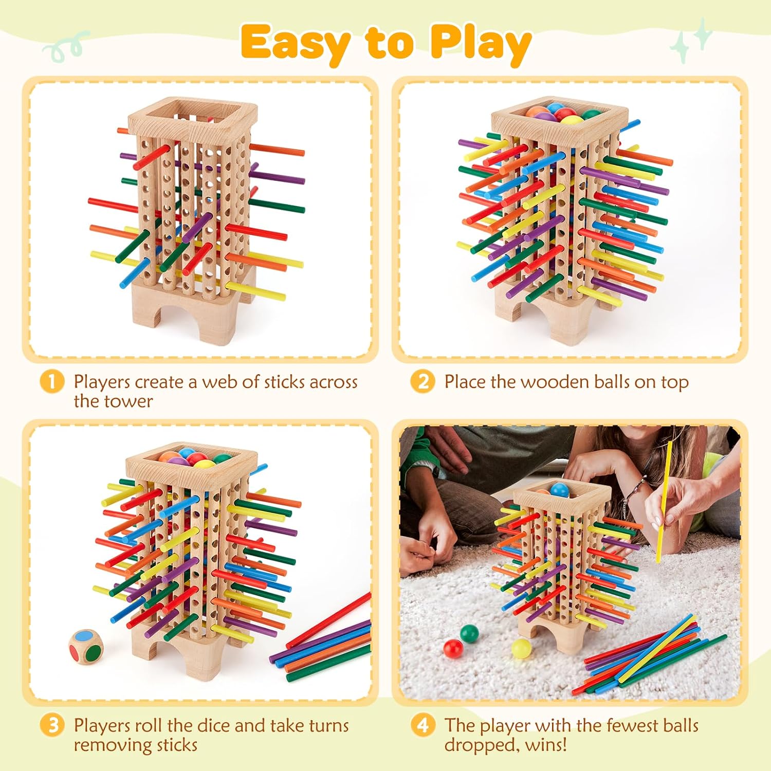 Detalle 2 de Montessori Game Wooden Board Games