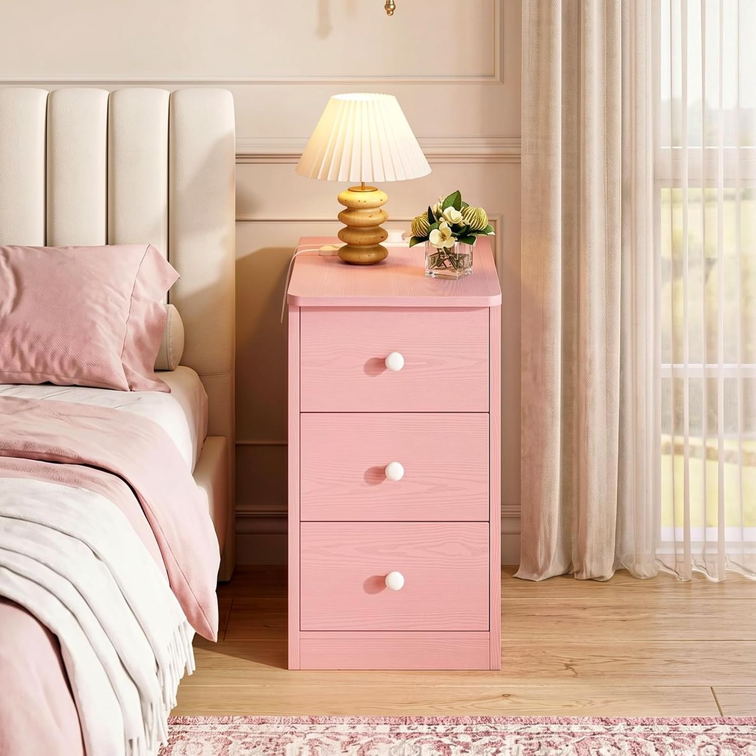 Detalle 2 de LIKIMIO Nightstand Pink