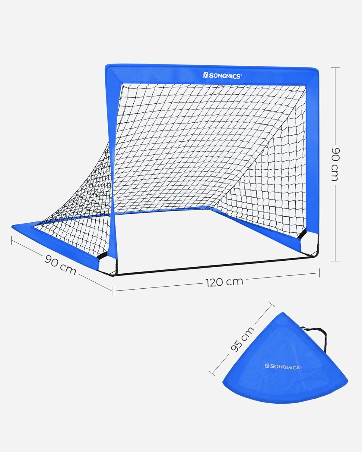 Thumbnail 5 de Cages de football pliables SONGMICS – lot de 2 pour enfants, montage rapide