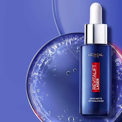 Detalle de L'Oréal Paris Siero Notte Revitalift Laser X3: siero notte al retinolo puro 30 ml per pelle levigata e idratata