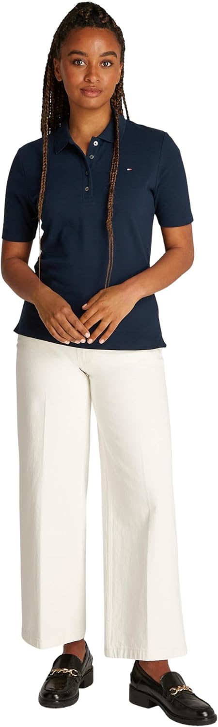 Thumbnail 3 de Tommy Hilfiger Donna Polo Maniche Corte 1985: Maglietta Polo Piqué Regular Fit