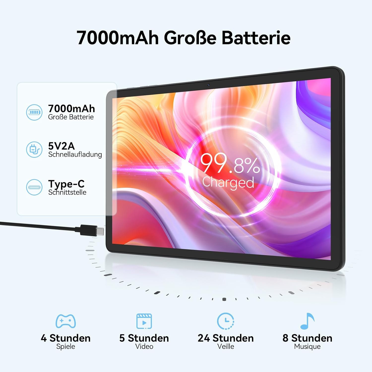 Detalle 1 de Android-Tablet 11 Zoll Android 15 16GB