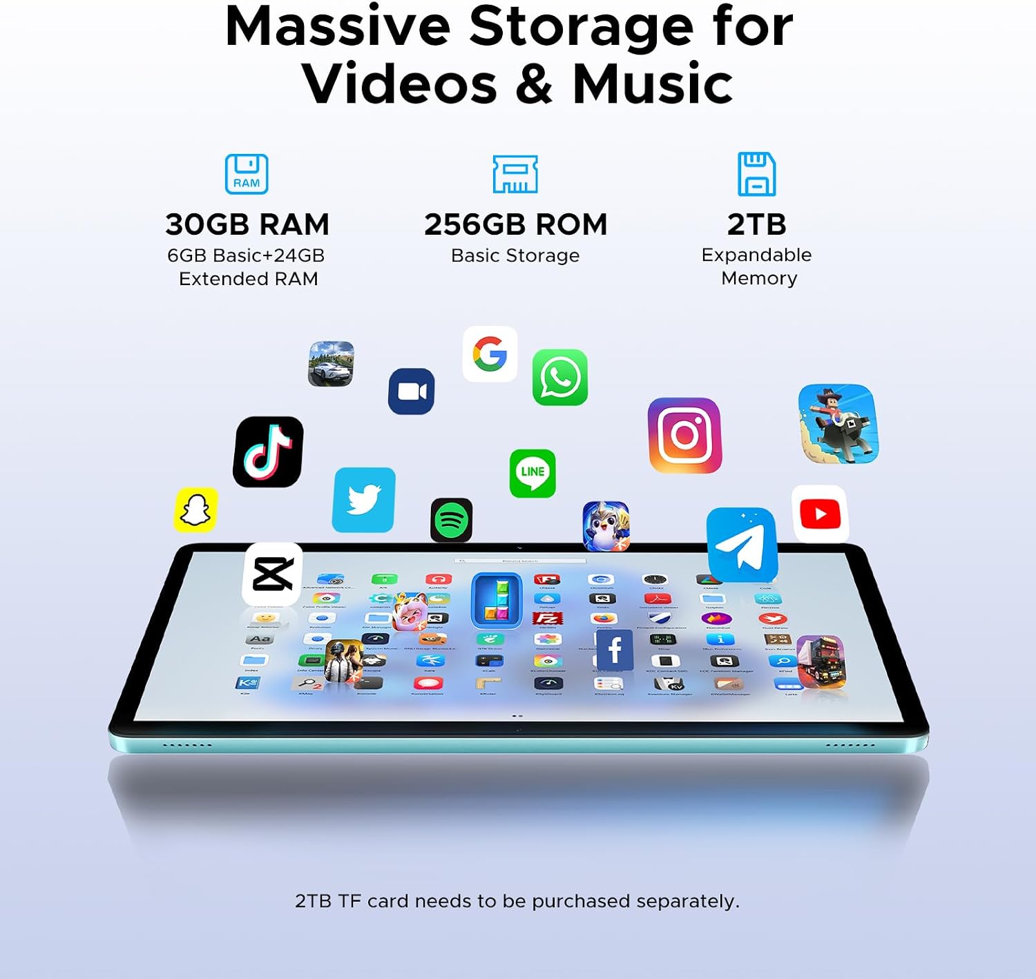 Thumbnail 4 de DOOGEE TAB G6 Tablet 11 inch Android 15 with 256 GB