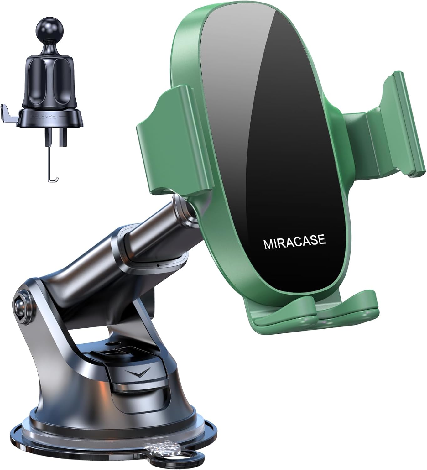 Detalle de Miracase 4-In-1 Car Phone Holder for Dashboard, Windscreen, Vent and Desk