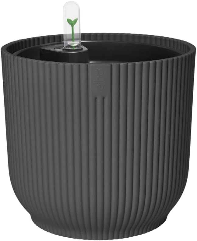 Detalle de Elho All-in-1 Vibes Rond 18 avec Système D'Irrigation - Anthracite