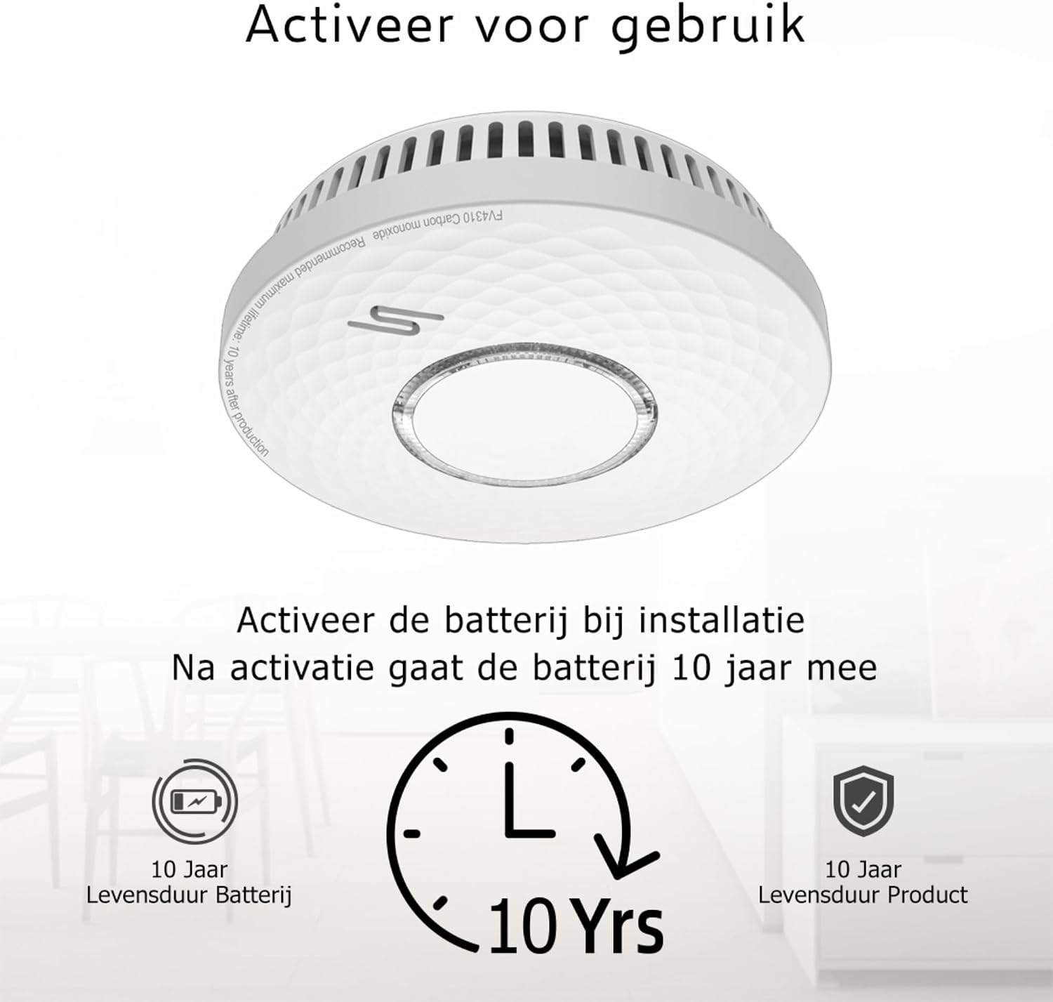 Detalle 2 de ELRO FV4310 combimelder voor rook en koolmonoxide met 10 jaar batterij