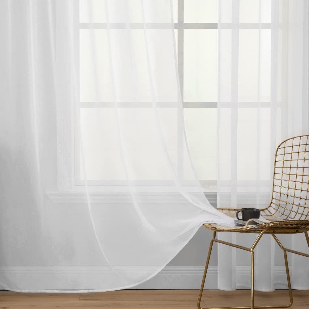 Thumbnail 4 de MIULEE 2er Set Voile Vorhang 140x245 cm 🪟