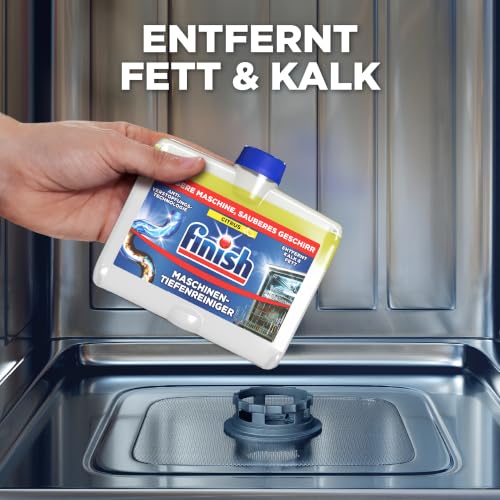 Detalle de Finish Citrus Maschinentiefenreiniger 4 x 250 ml – gründliche Reinigung mit Zitrusduft