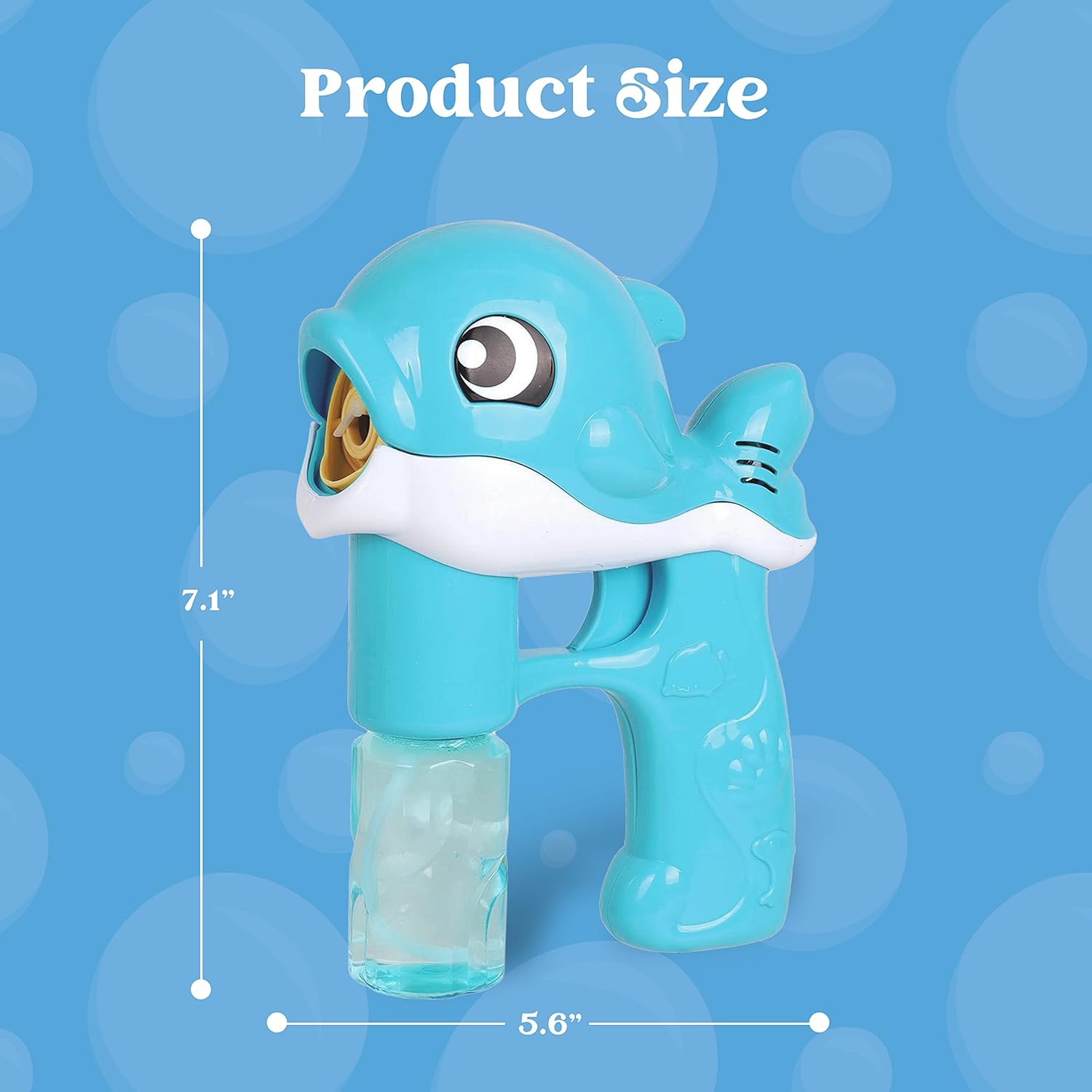 Thumbnail 5 de JOYIN 2 LED Seifenblasenpistolen (Wal) für Kinder – inkl. Batterien und 4 Seifenblasenlösungen