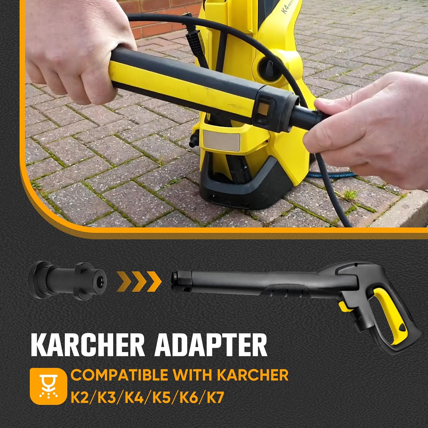 Thumbnail 3 de Ampvolts 30M Drain Cleaning Kit – High-Pressure Jetting Hose for Karcher K2–K7 & Bosch AQT