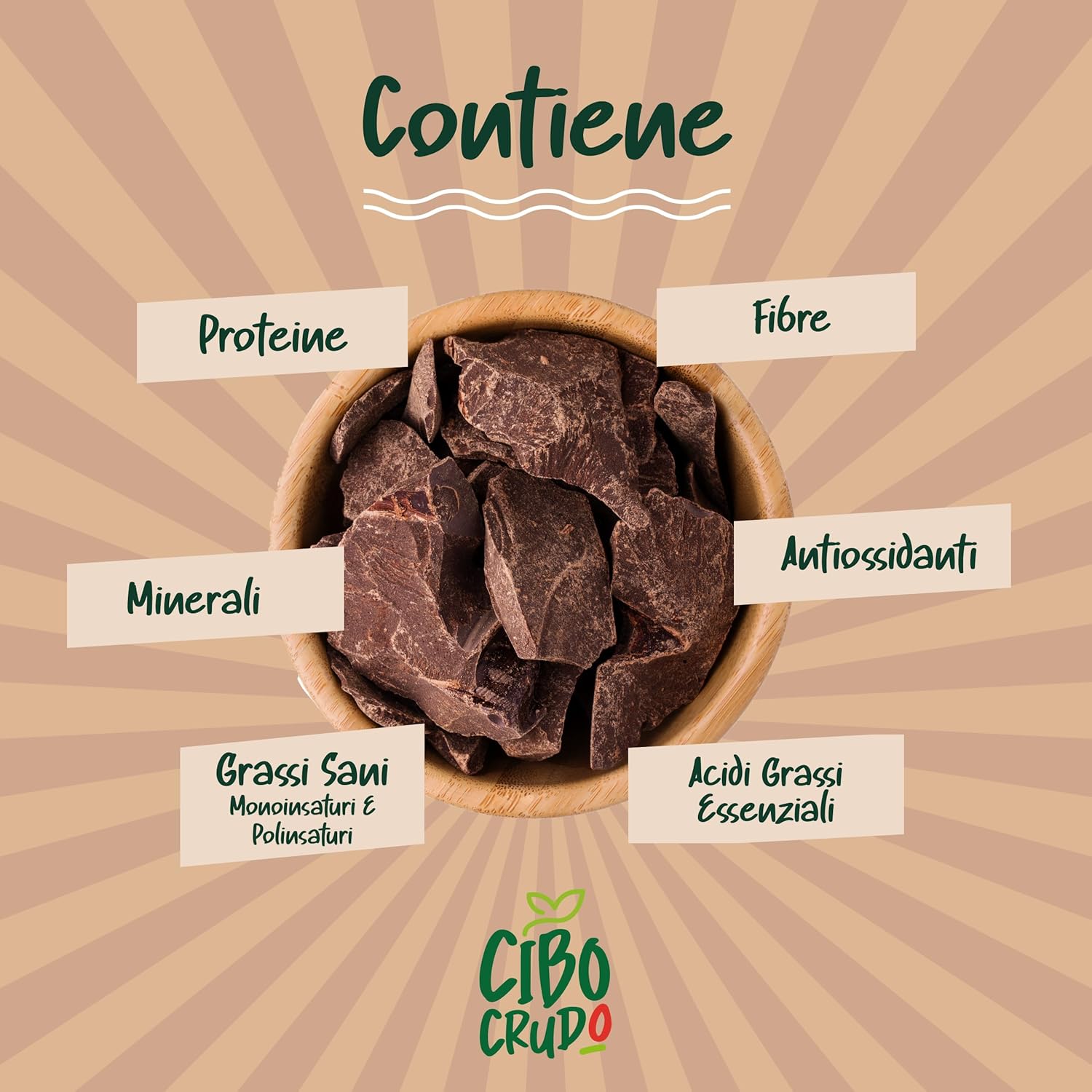 Thumbnail 2 de Pasta di Cacao Criollo biologico in pezzi 250 g (100% cacao crudo) – per dolci, biscotti e dessert