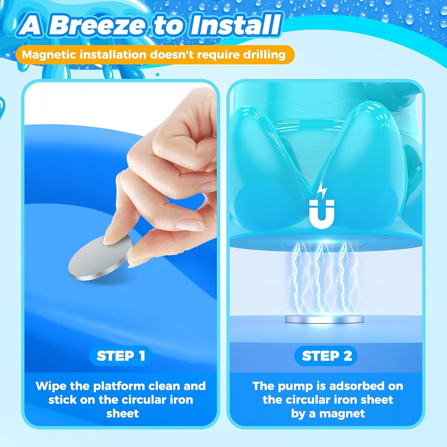Thumbnail 1 de Hinastar Water Table Pump (Cordless Octopus, Magnetic Base) for Continuous Outdoor Water Play