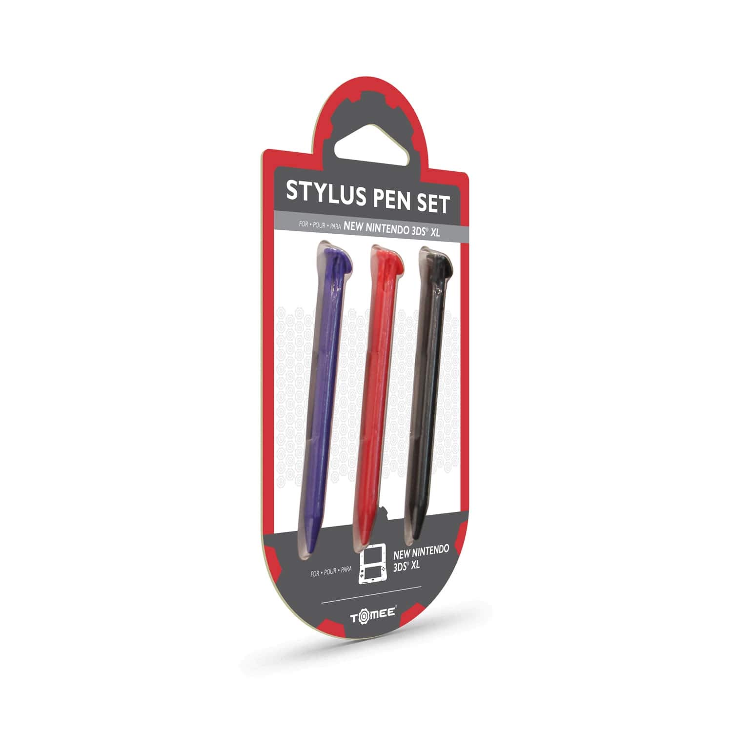 Detalle 2 de Tomee Stylus Pen Set for New Nintendo 3DS XL (3-Pack) – Red, Black & Blue Replacement Touch Pens