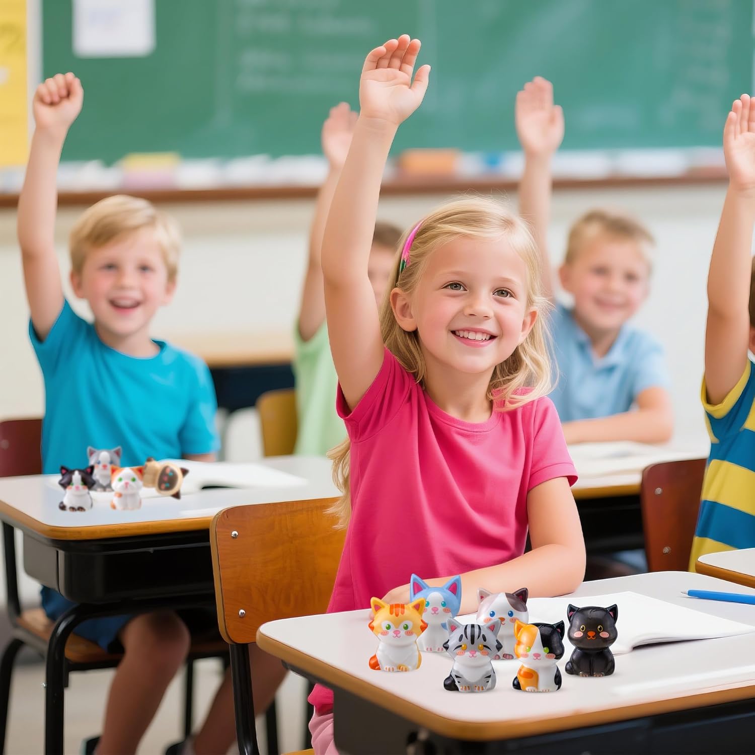 Thumbnail 6 de Cat Party Favors for Kids (24PCS) Squishy Toys for Boys & Girls — Classroom Prizes & Goodie Bags (Cat)