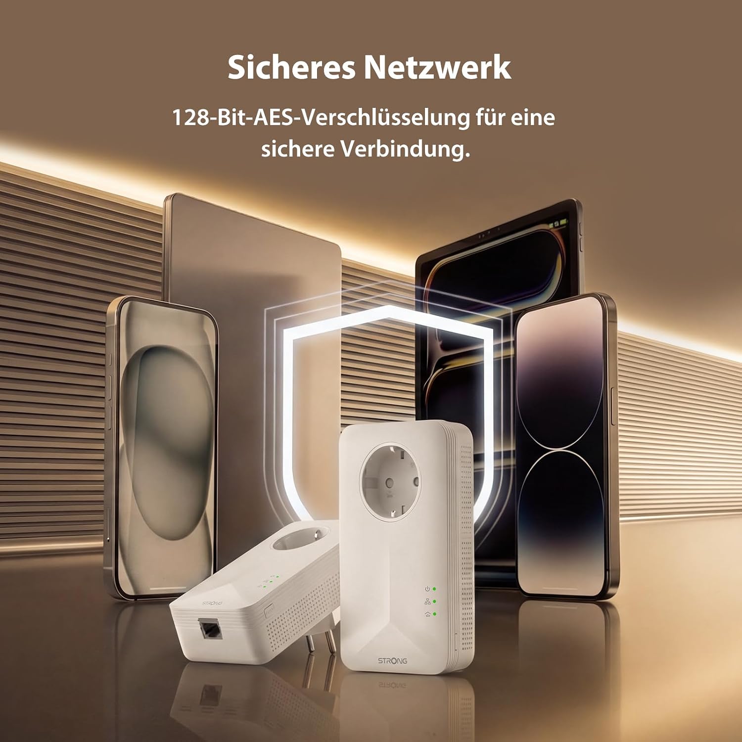Thumbnail 6 de STRONG AV1000 Powerline-Adapter-Set mit HomePlug AV2 – Gigabit LAN über die Stromleitung, Plug & Play