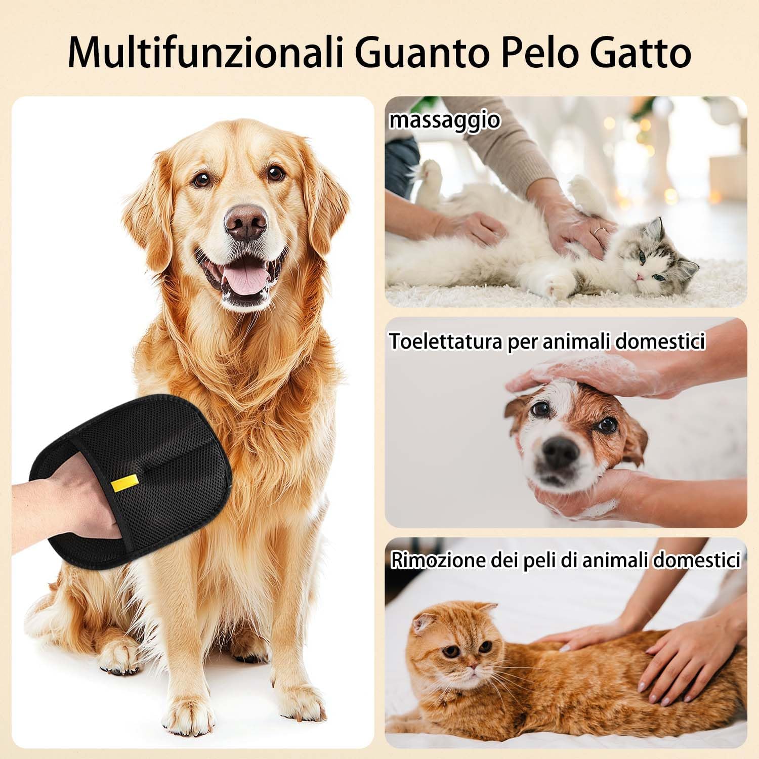 Thumbnail 4 de Kunoli 2 Guanti toelettatura animali 🐾