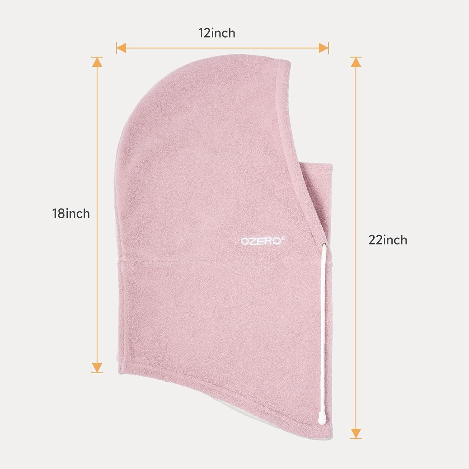 Thumbnail 6 de OZERO Fleece Balaclava Ski Mask, Convertible Hood with Adjustable Fit
