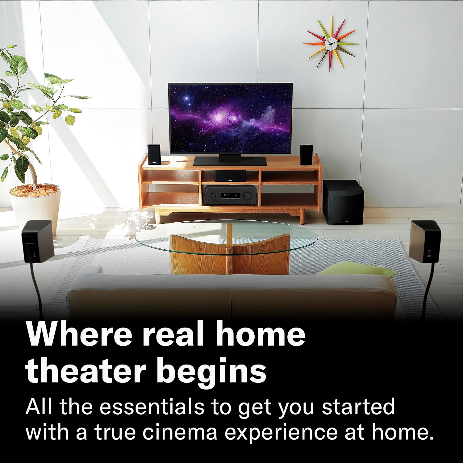 Detalle de Yamaha 5.1-channel home theater system YHT-4970U