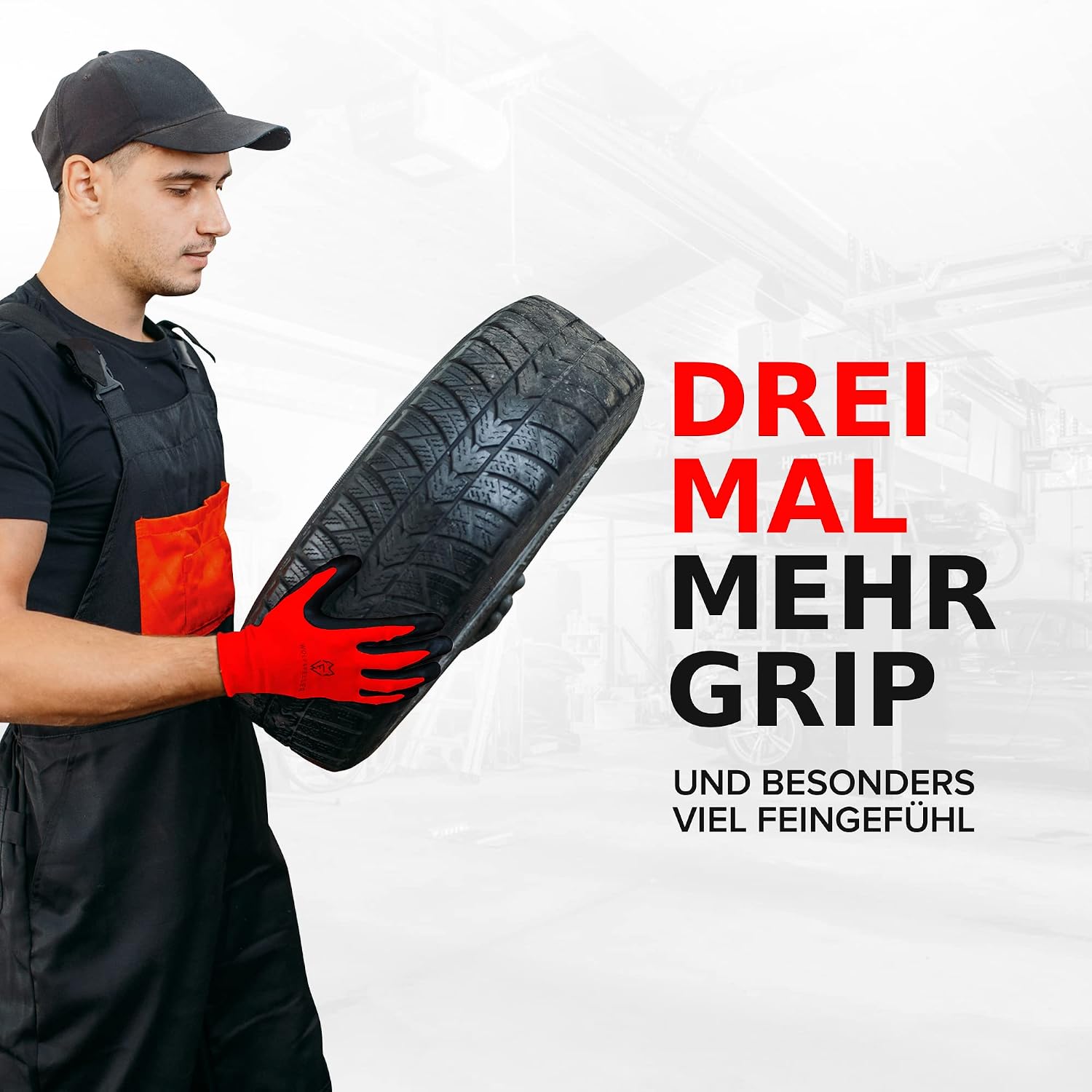 Detalle 2 de WOLFSFELLER Arbeitshandschuhe 10 Paar