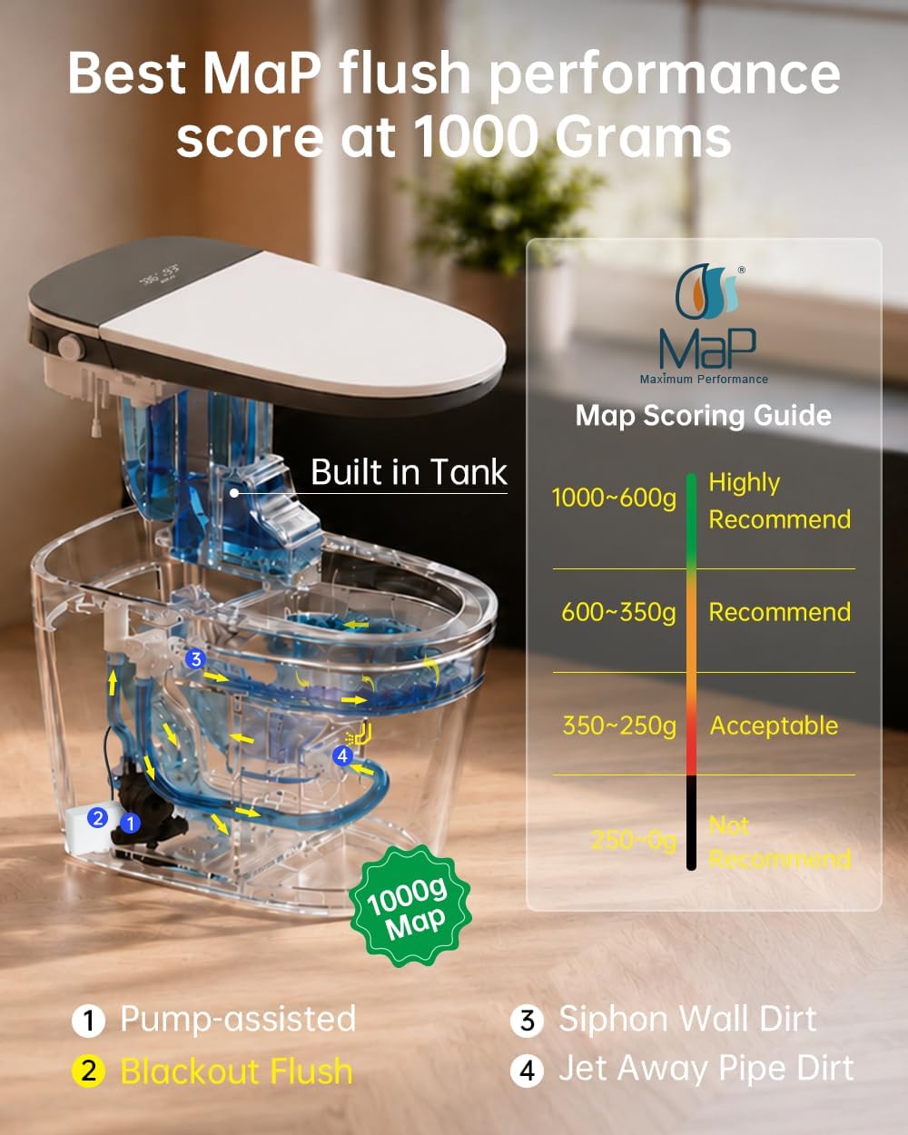 Thumbnail 1 de EPLO U8MAX Smart Toilet Bidet 17.41" 🚽