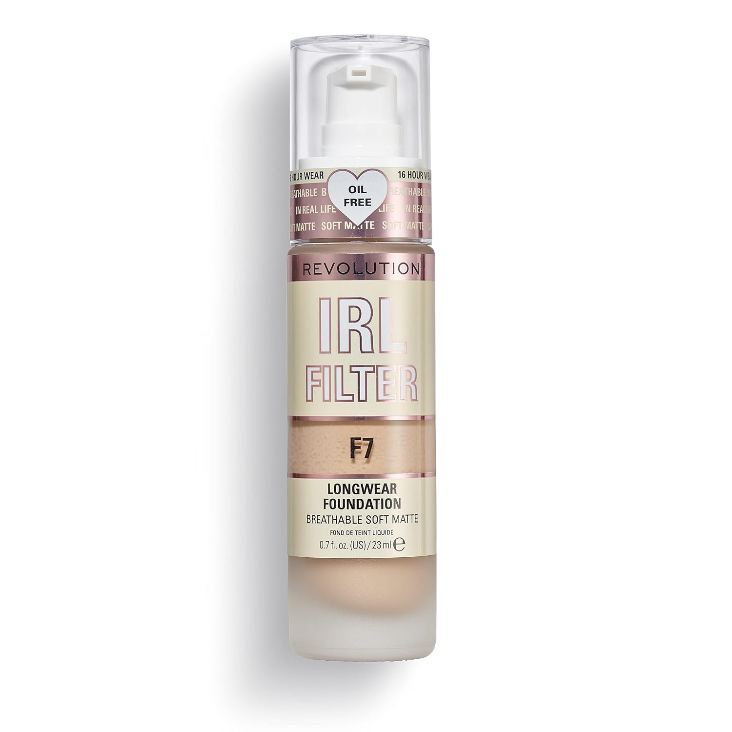 Detalle de Revolution IRL Filter Longwear Foundation F7 0.7 fl oz ๐