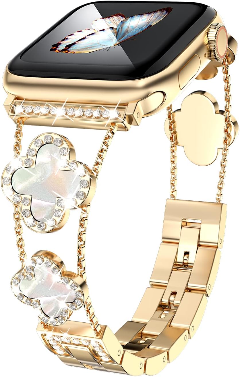 Detalle de Musk-MSKR Diamond Apple Watch band 5.3-7.5 in