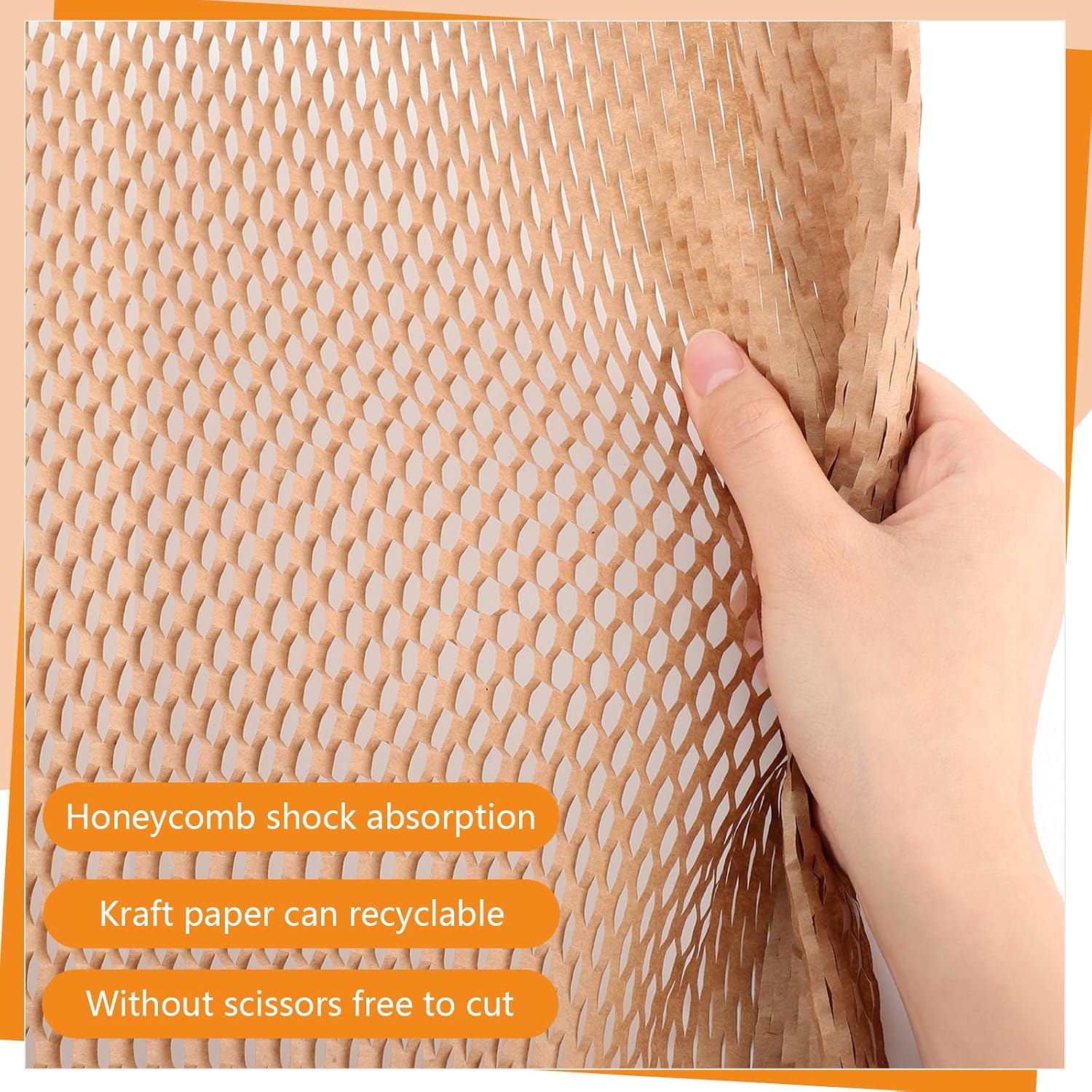 Thumbnail 3 de Dntorx Honeycomb Packaging Paper Roll 30M