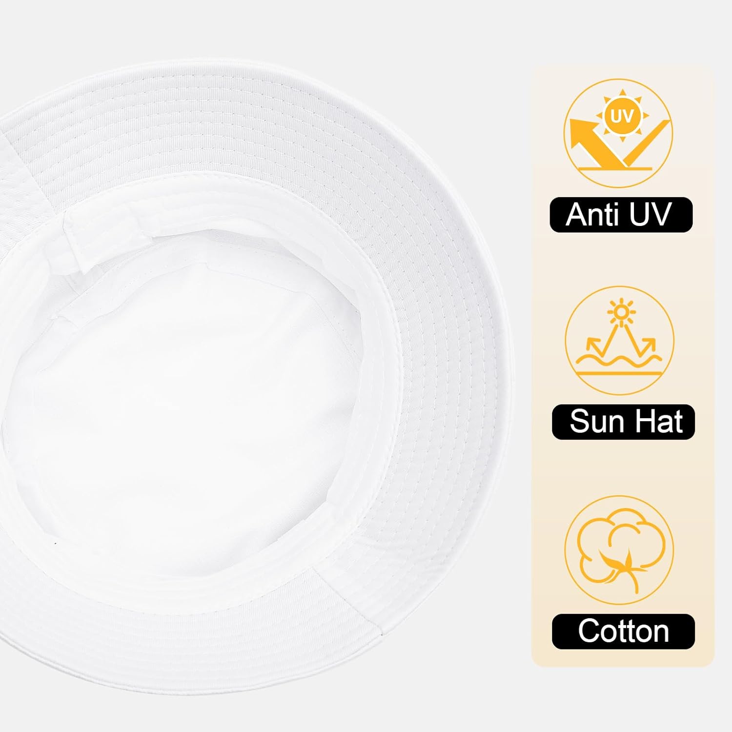 Detalle de Tuopuda Bob en coton anti-UV pliable unisexe (homme/femme) – chapeau de pêcheur de voyage