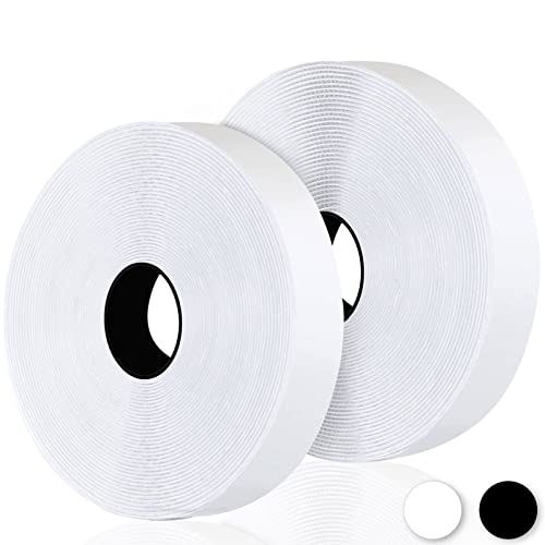 Detalle 2 de Fesoar Scratch Autocollant Double Face 20 mm x 8 m – Bande adhésive crochet/boucle blanc