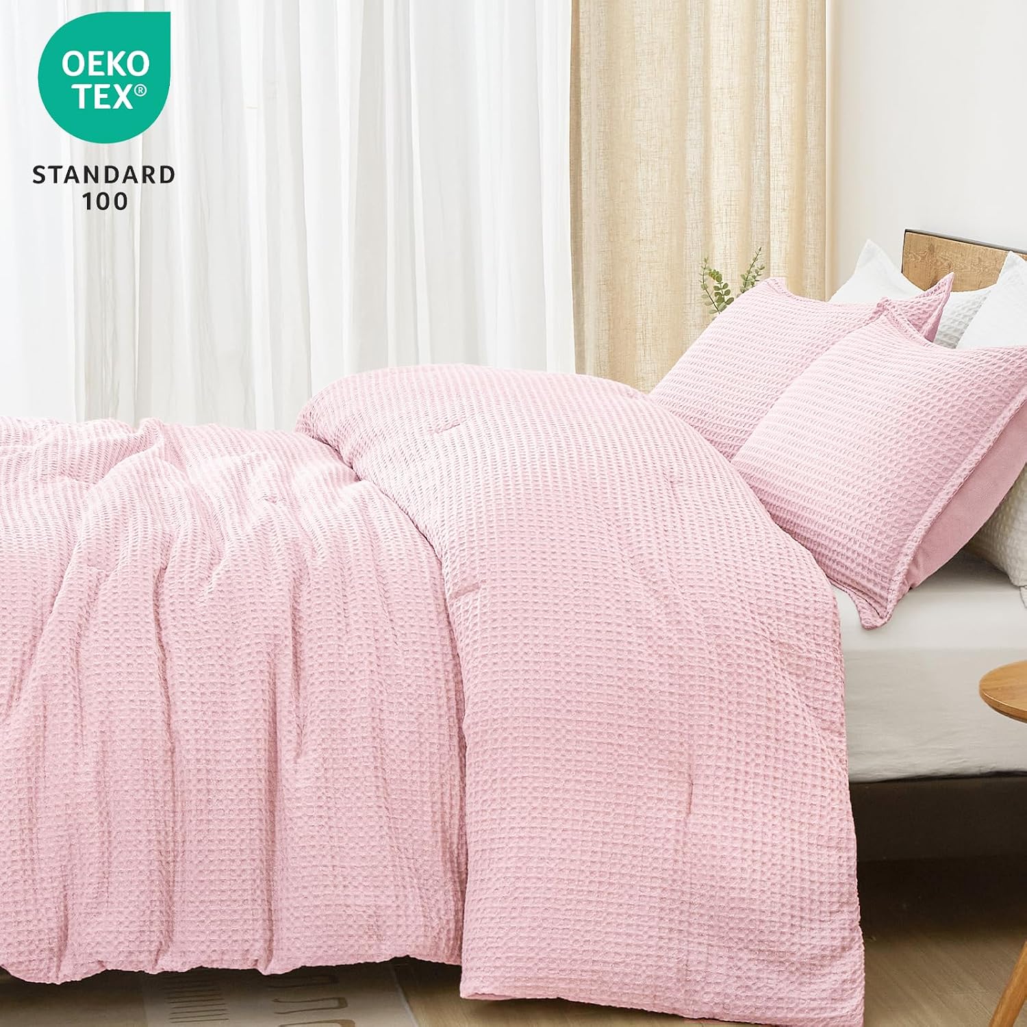 Detalle 2 de PHF Waffle Comforter Set Queen