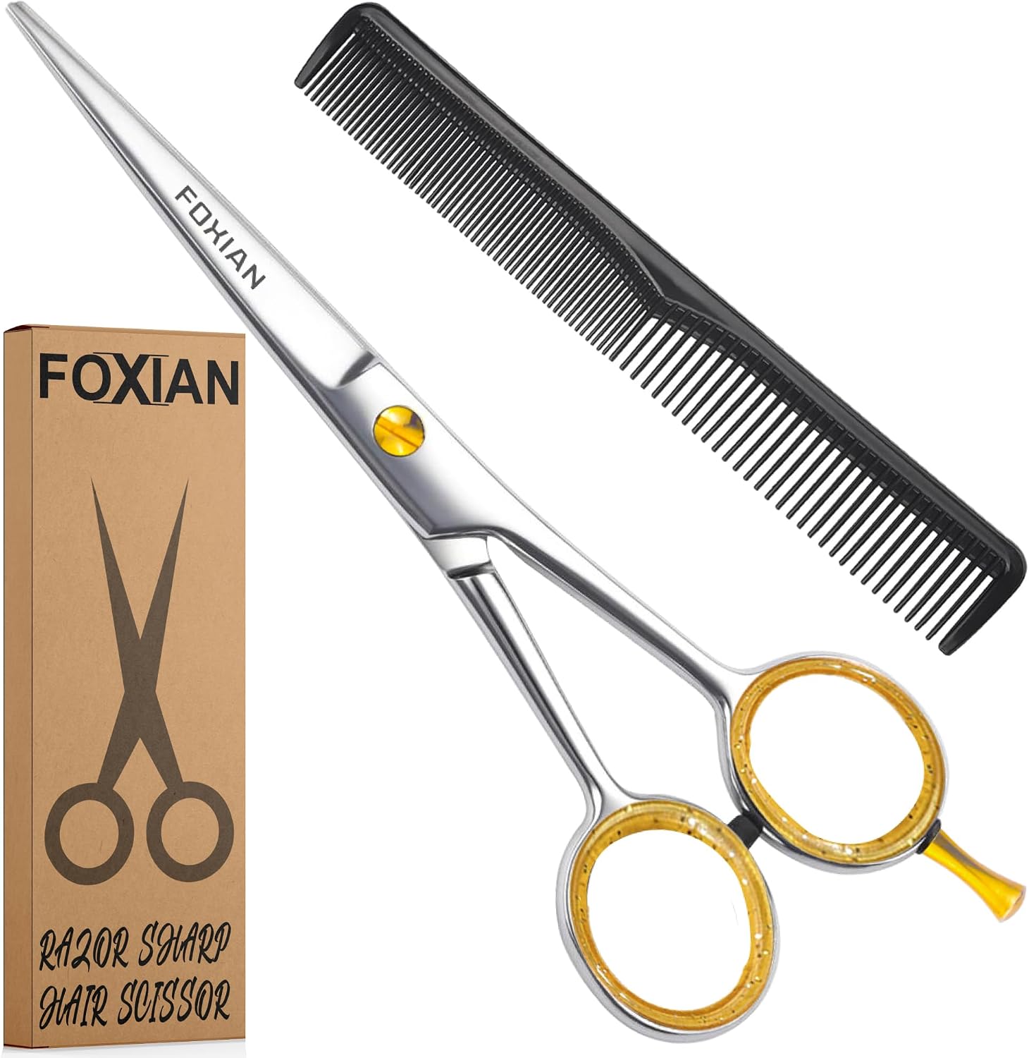 Detalle de Foxian Hairdressing Professional 6" scissors ✂