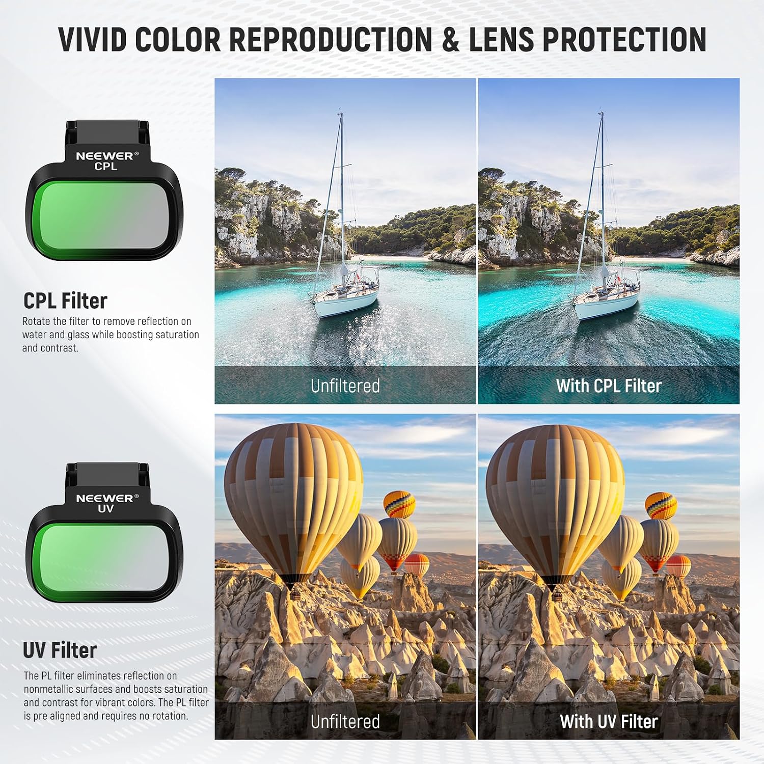 Detalle 2 de NEEWER FL-B31 ND Filter Set 6-pack