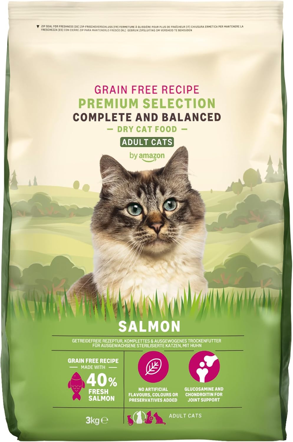 Detalle de by Amazon Grainfree 3 kg crocchette salmone