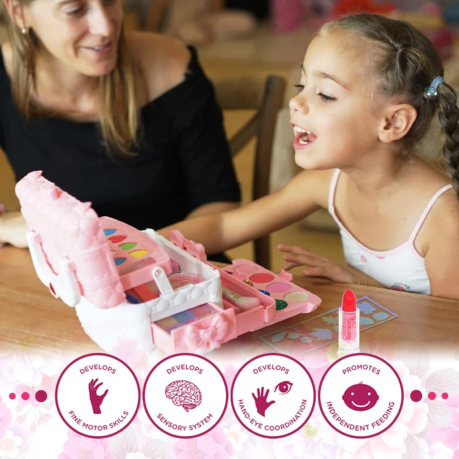 Detalle 2 de Kids Makeup Set for Girls Ages 3–10