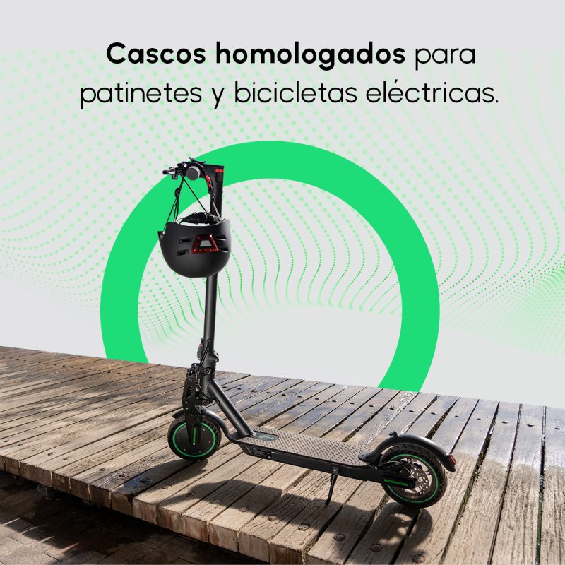 Thumbnail 2 de Youin Casco con Luz LED Negro Talla L (58x61 cm) con ajuste y batería USB