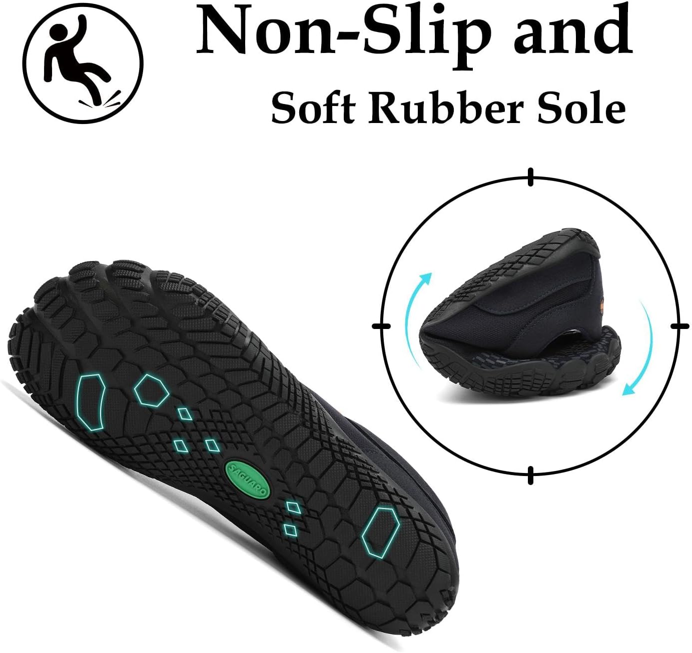 Thumbnail 5 de SAGUARO Unisex Barfußschuhe mit breiter Zehenbox, Zero-Drop – Weich, rutschfest, atmungsaktiv