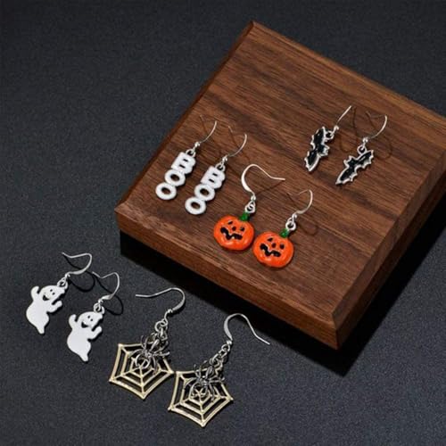 Thumbnail 6 de YingBiao 25 Pairs Halloween Earrings Set in Plated Alloy