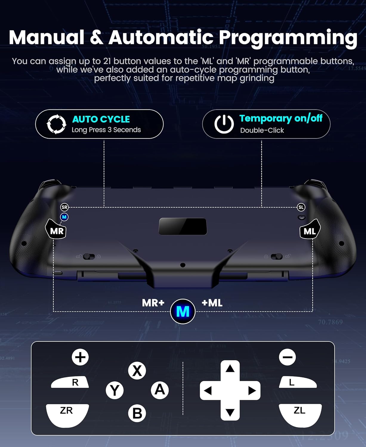 Detalle 2 de Upgraded Wireless Game Controller for Switch 2 1000mAh
